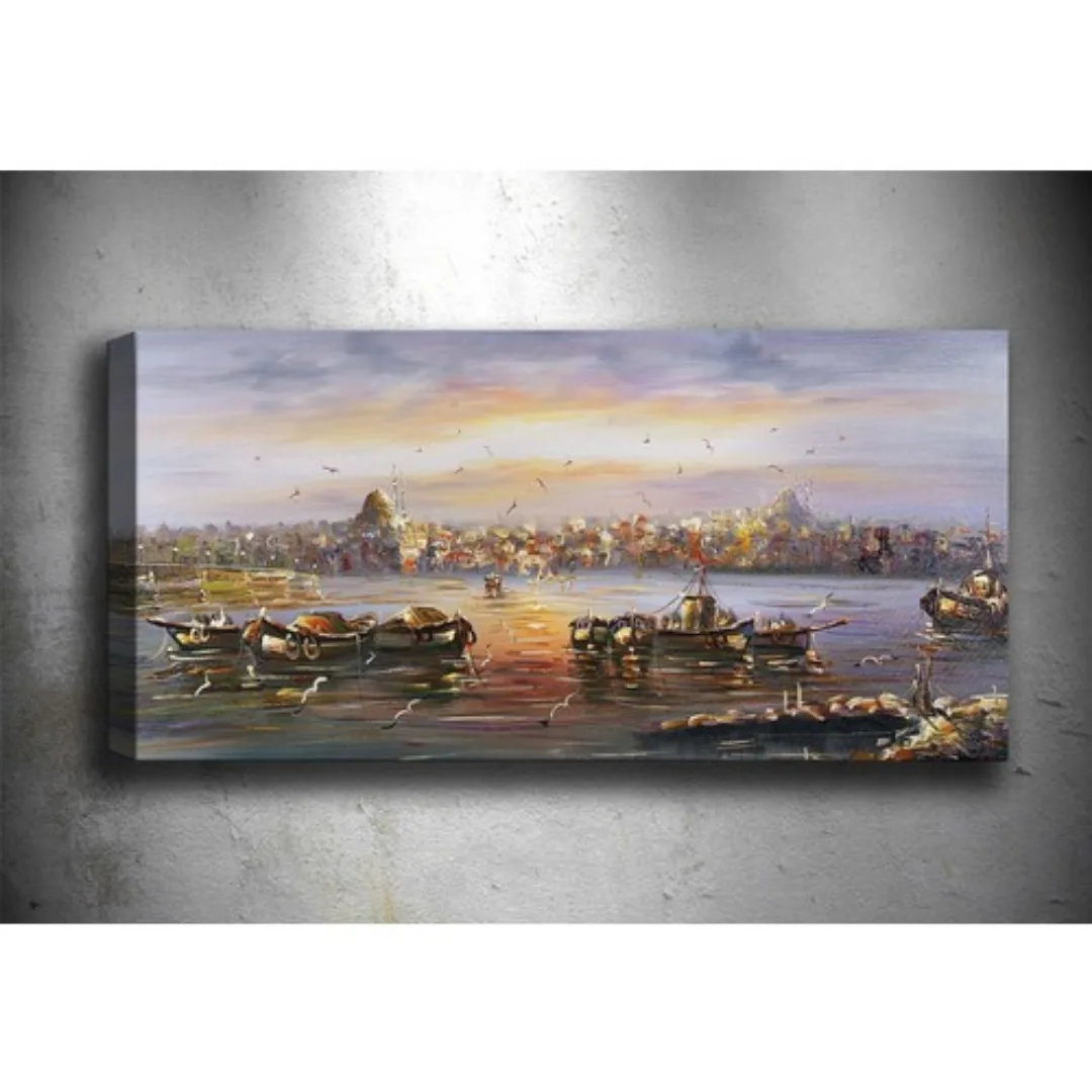 Duvarda asılı İstanbul manzaralı canvas tablo